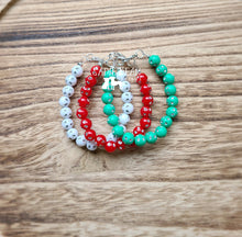 Load image into Gallery viewer, Christmas rhinestone bracelets