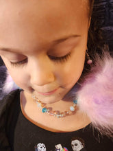 Load image into Gallery viewer, Pink and blue choker