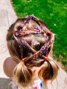 Patriotic hair/body glitter