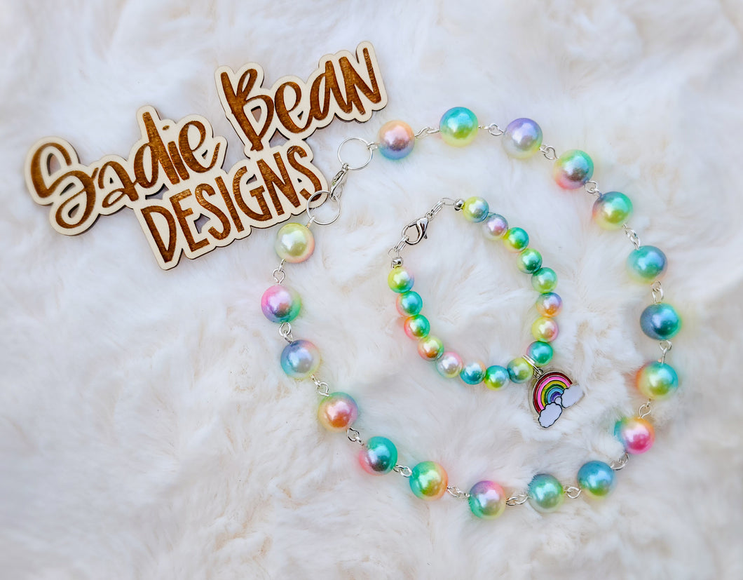 Ombre Rainbow Choker