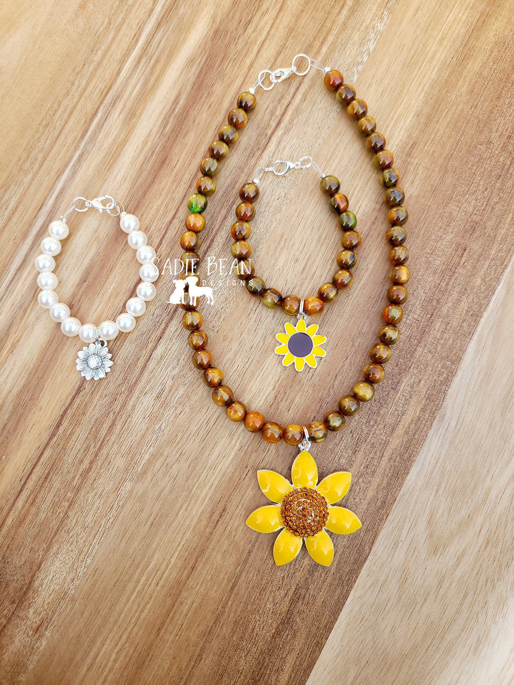 Sunflower necklace