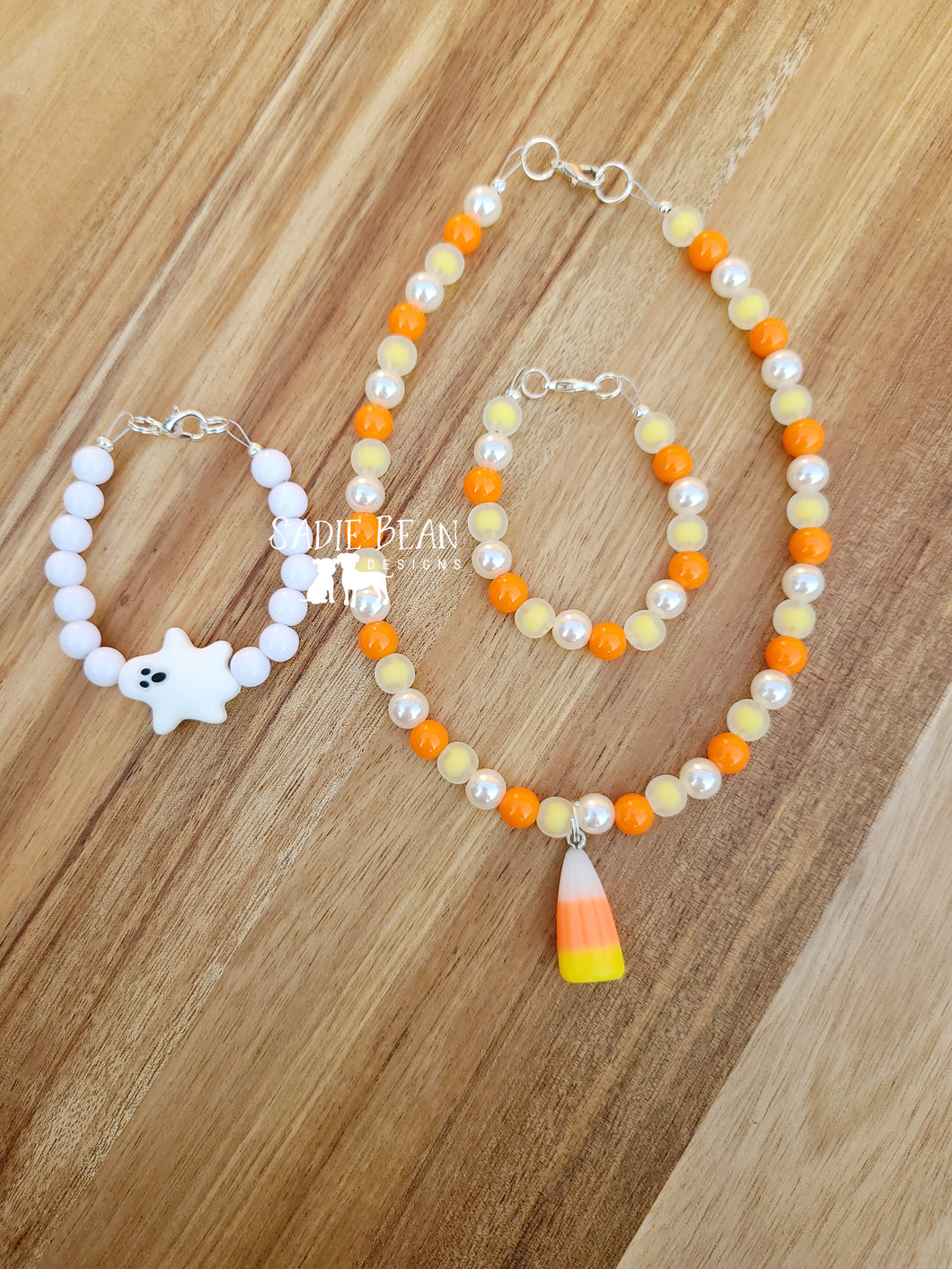 Candy corn bracelet