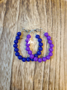 Purple solid bracelets