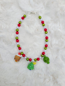 Green trio choker