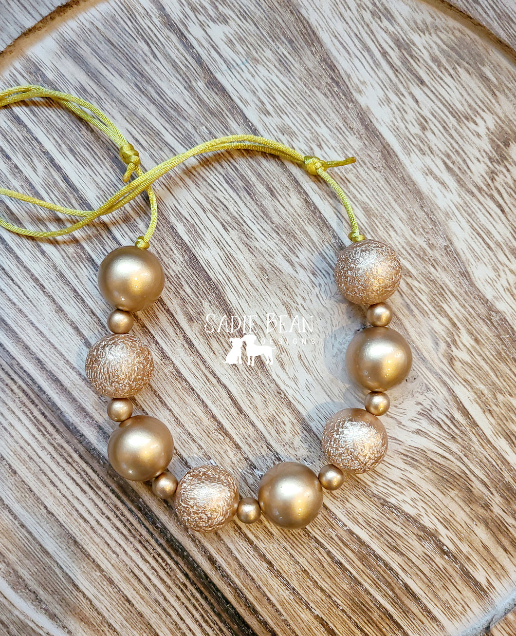 Gold bubblegum necklace