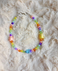 Pastel ghost necklace