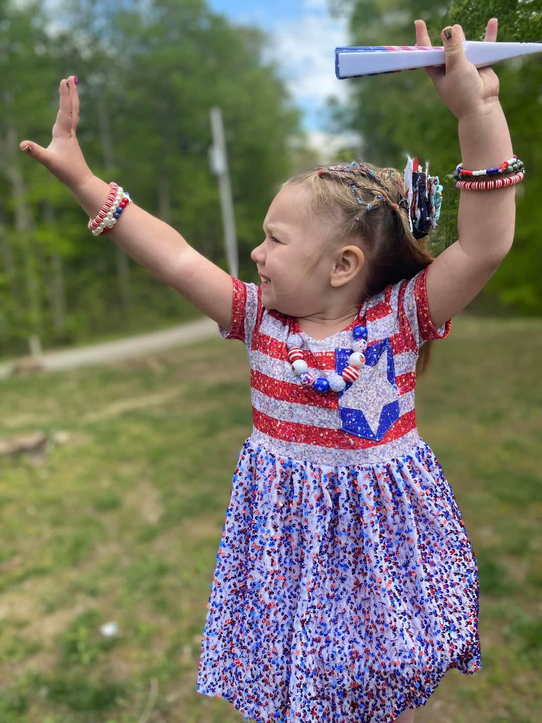 Flag & camo bracelets