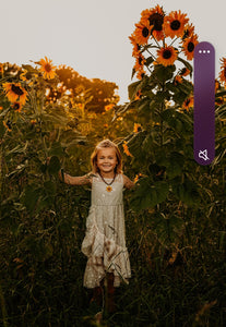 Sunflower necklace