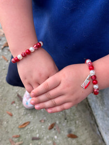 Blood splatter bracelet