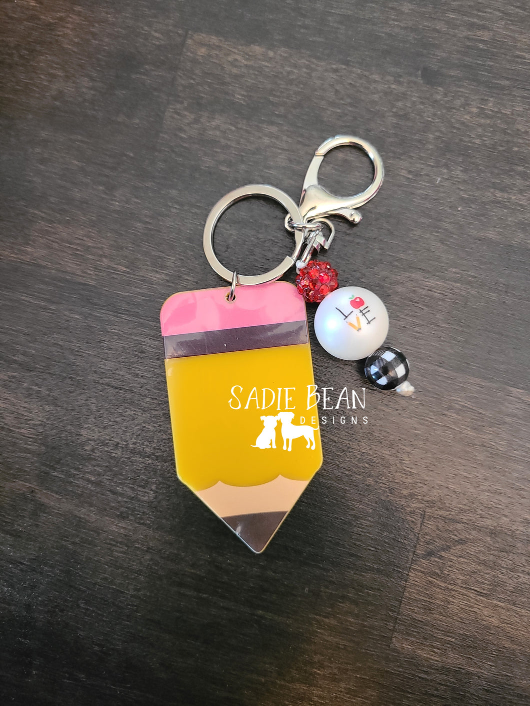 Pencil keychain