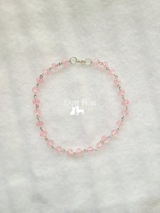 Pink sparkle choker