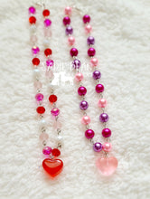 Load image into Gallery viewer, Pink heart choker
