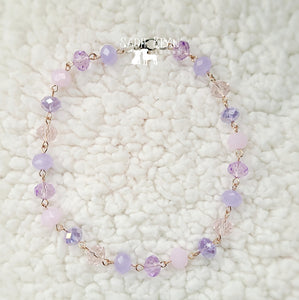 Pink & purple choker