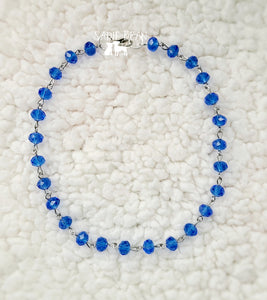 Royal blue choker