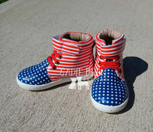 Load image into Gallery viewer, Patriotic hightops
